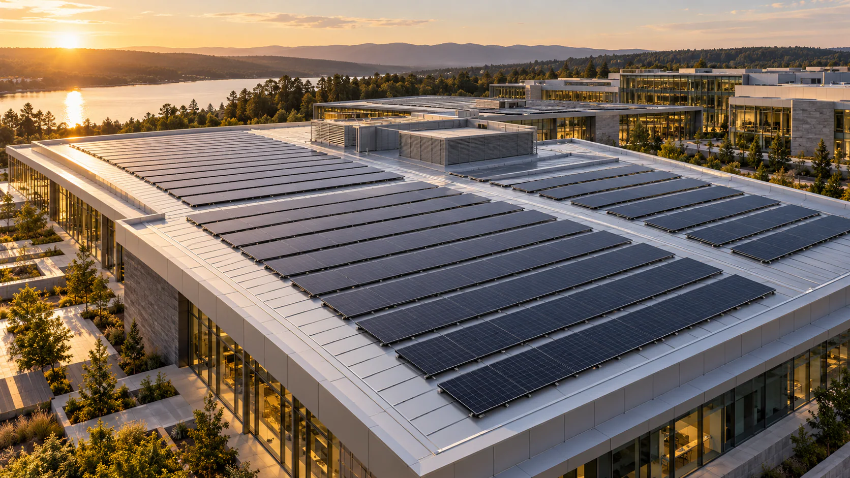 BEMO SOLAR: как совместить фальцевую кровлю и фотоэлектрику — общий вид объекта